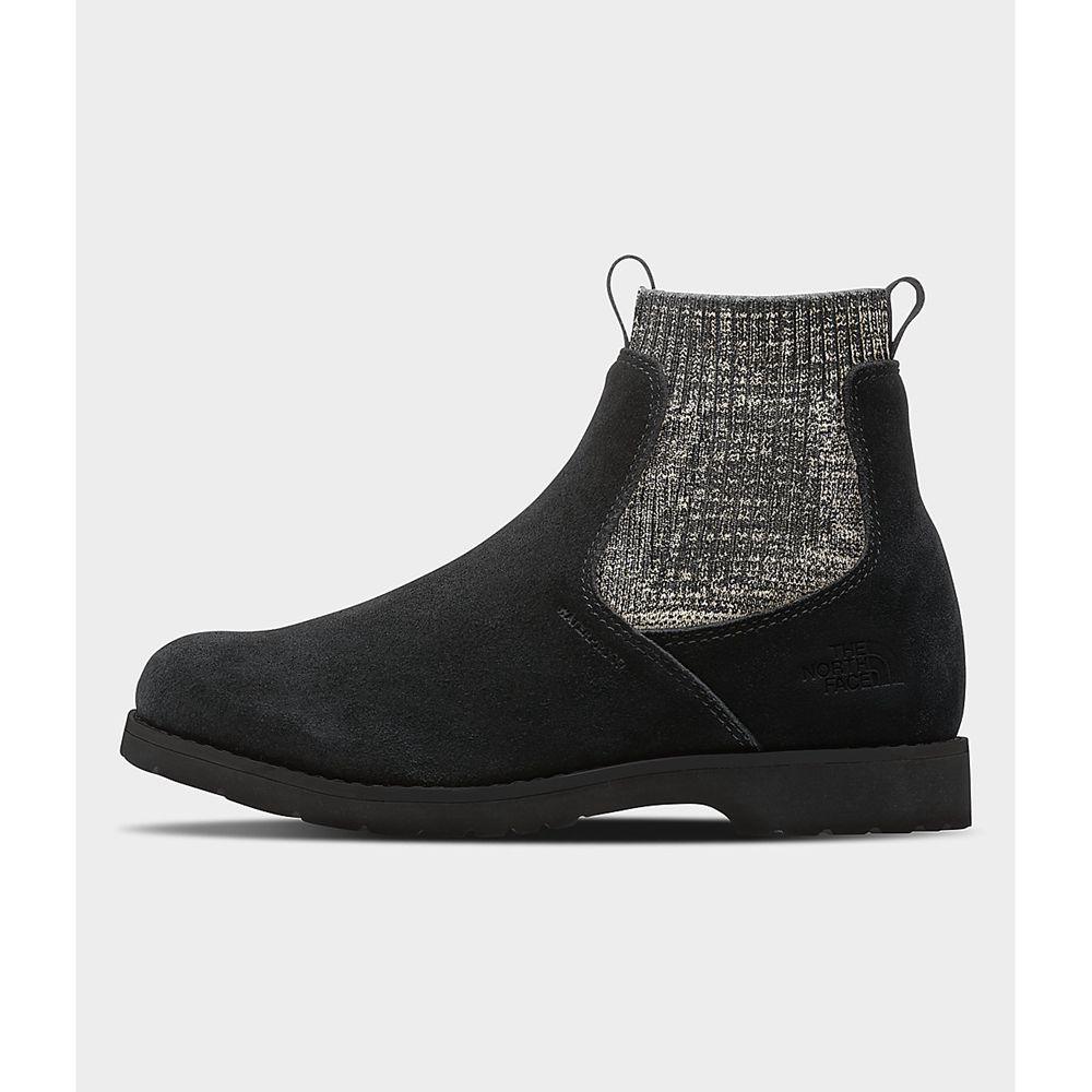 The North Face Ballard Iii Wp Γυναικεια Μπότα Chelsea - Μαυρα / Ασπρα (PCMA67129)